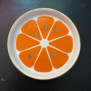 Mandarin orange jewelry holder. (Jewelry not included)